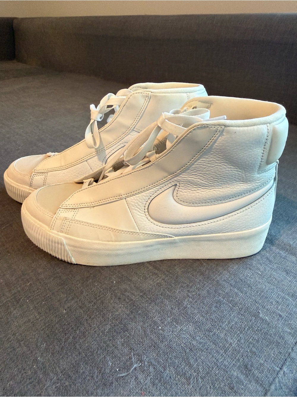 Nike Women’s White High-Top Leather Sneakers